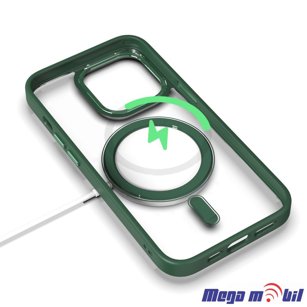 Futrola iPhone 13 Pro Magsafe Acrylic green.